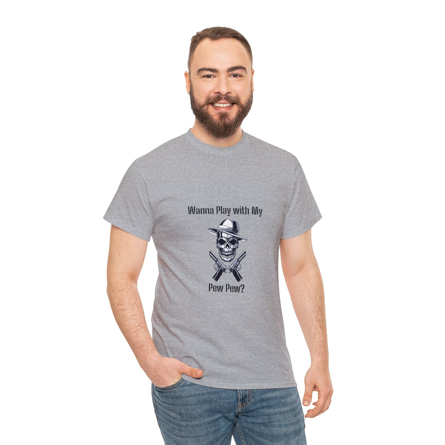 Want to Play with my Pew Pew - Unisex Heavy Cotton Tee