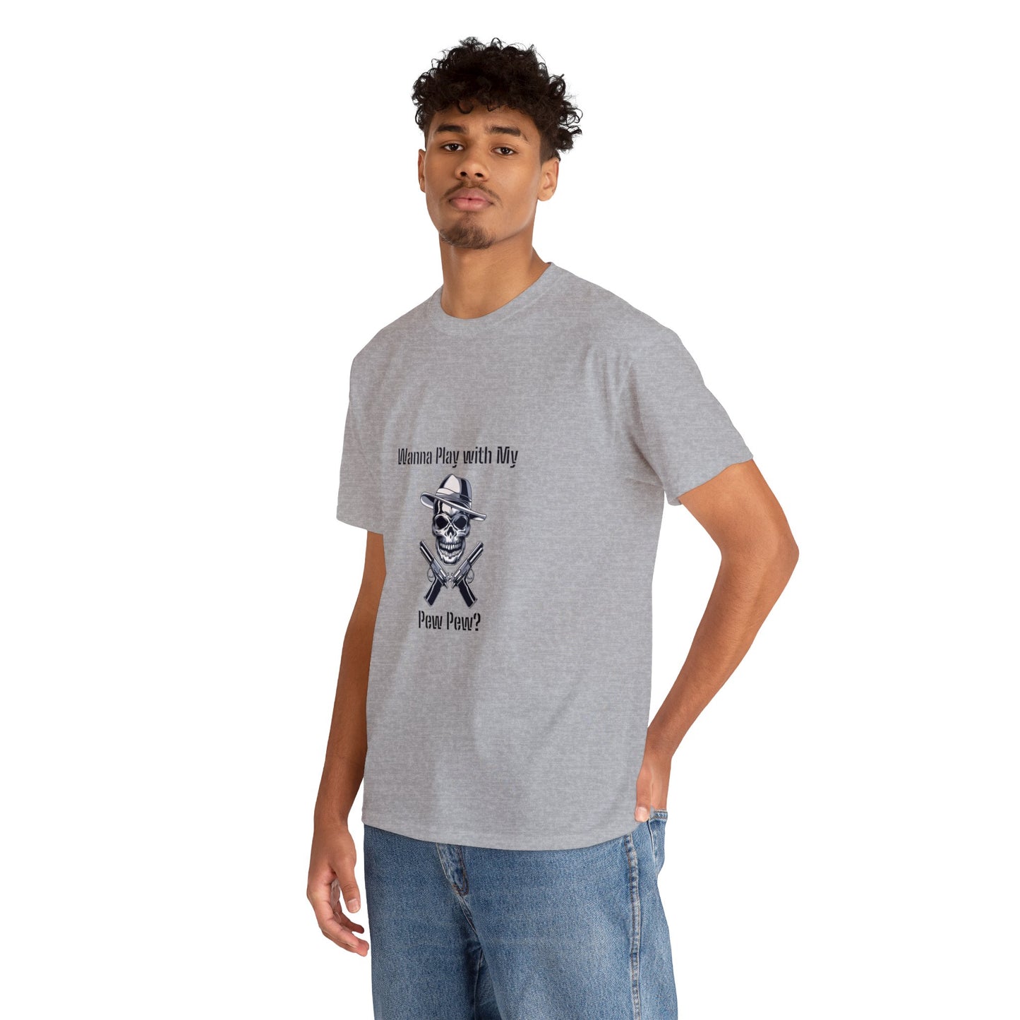 Want to Play with my Pew Pew - Unisex Heavy Cotton Tee