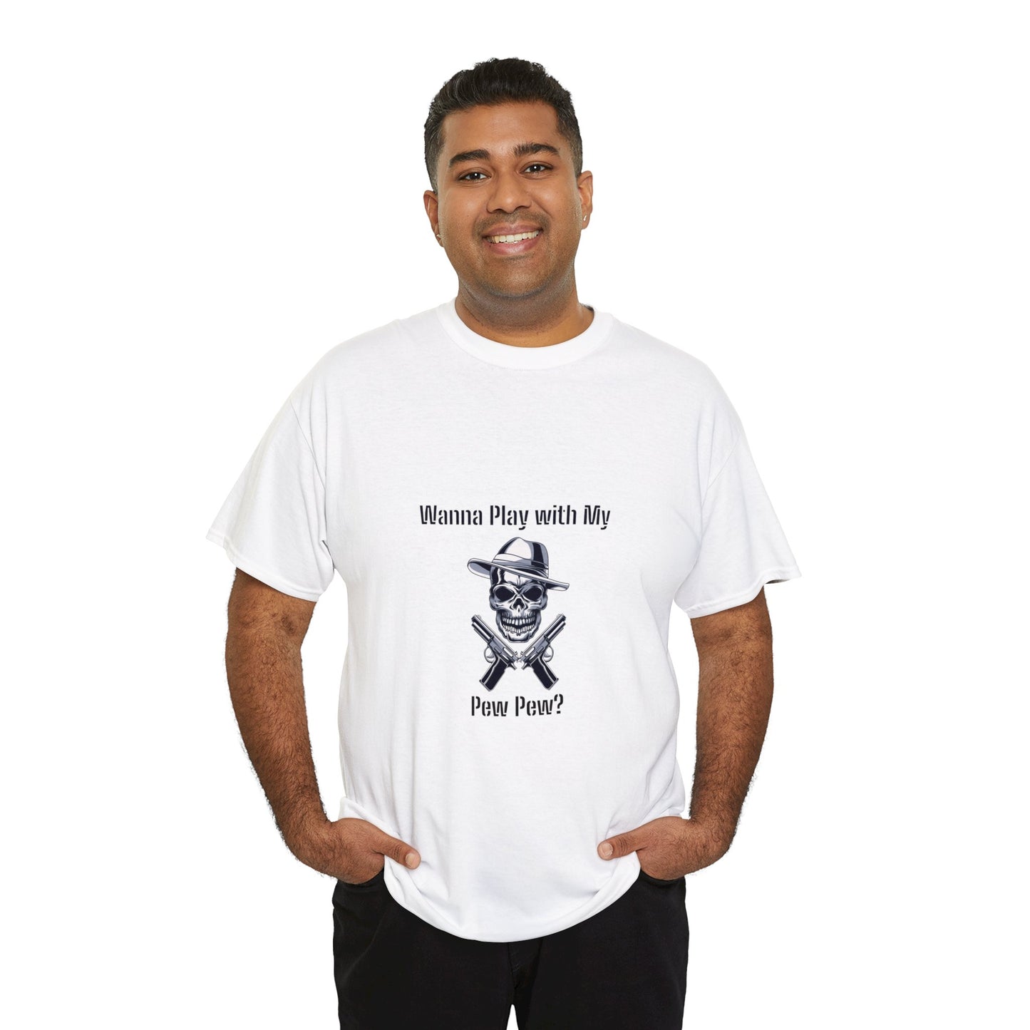 Want to Play with my Pew Pew - Unisex Heavy Cotton Tee