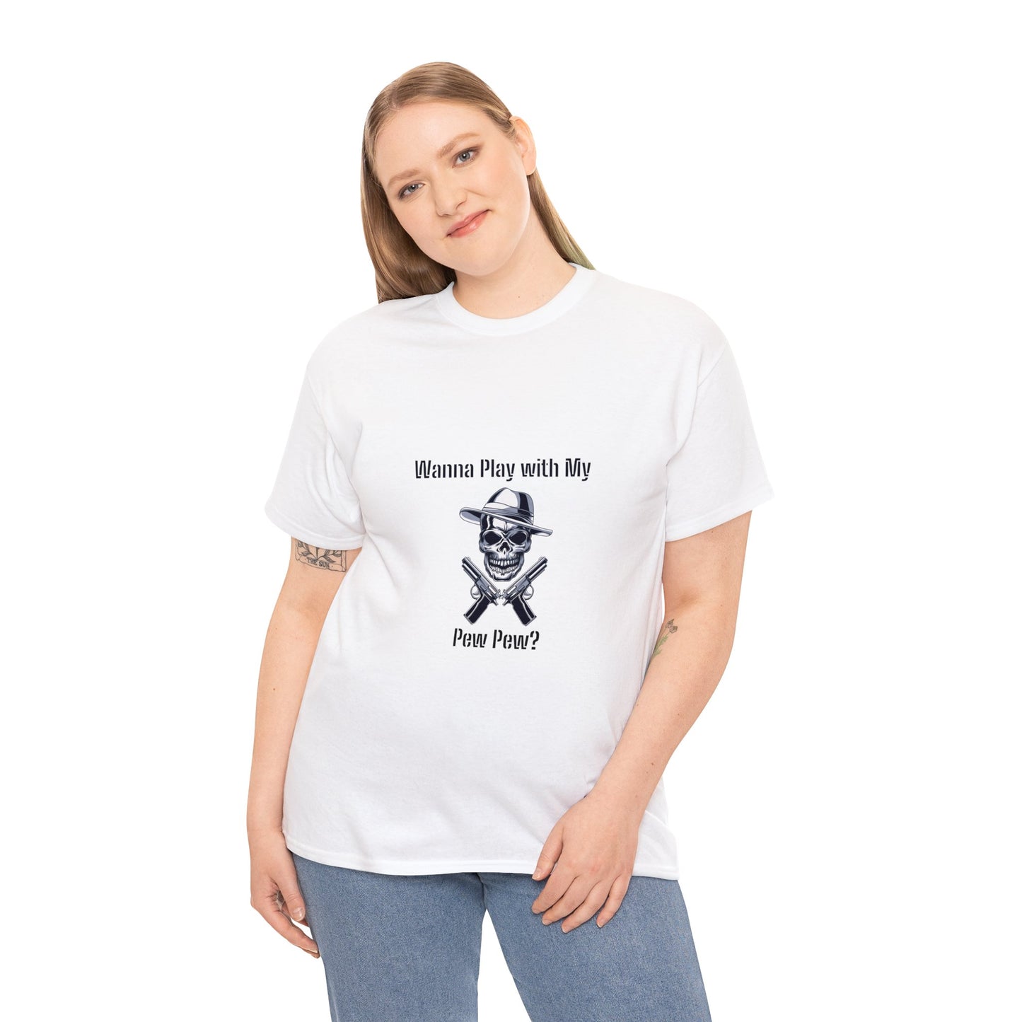 Want to Play with my Pew Pew - Unisex Heavy Cotton Tee